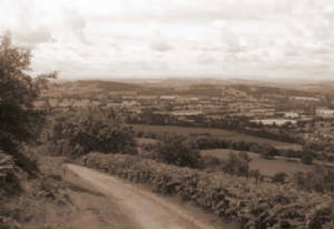 Malvern Hills looking towards Herefordshire